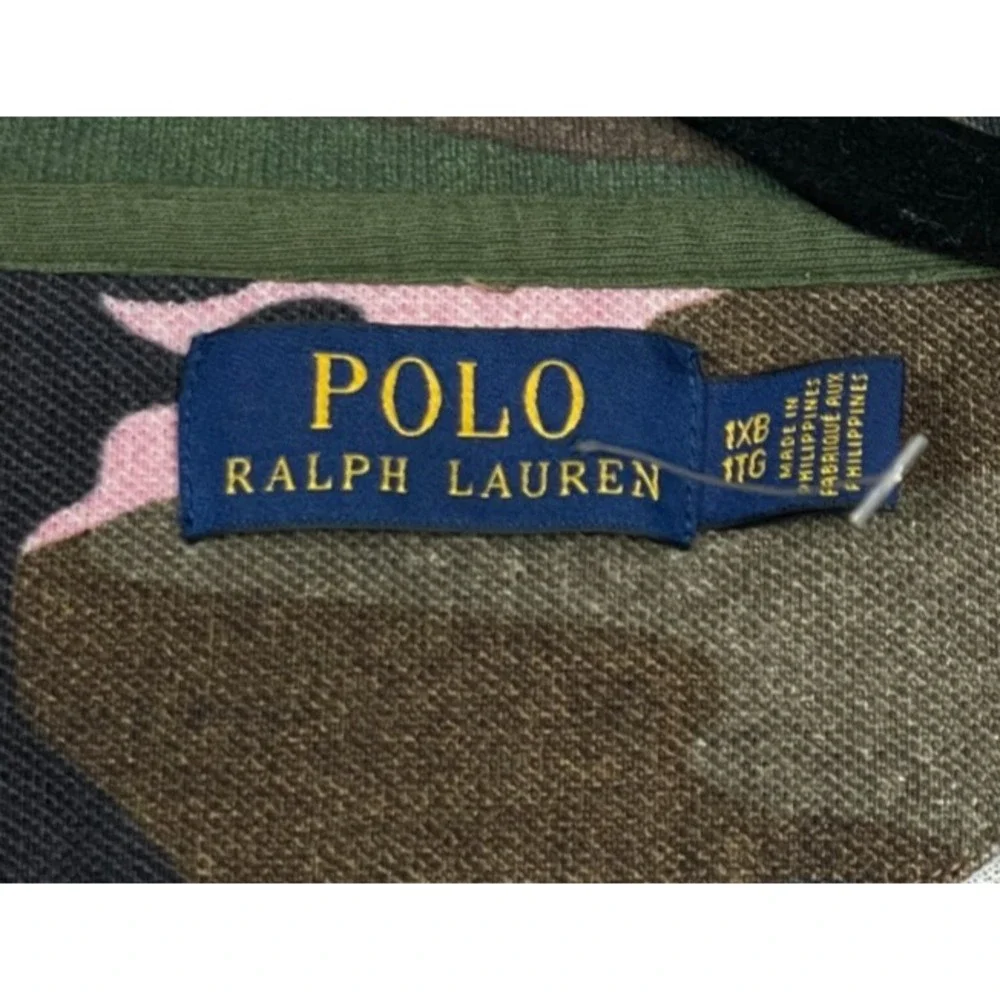 Polo Ralph Lauren Polo Shirt Green Pink 1XB Camo New
